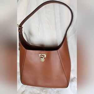 Lauren Ralph Lauren Leather Large Tanner Shoulder Bag